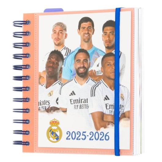 Agenda Escolar 2025/2026 Dia Pagina M 11 Meses Real Madrid