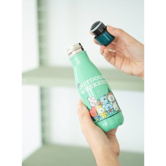 Heiß- und Kaltwasserflasche aus Metall 260ml Bt21