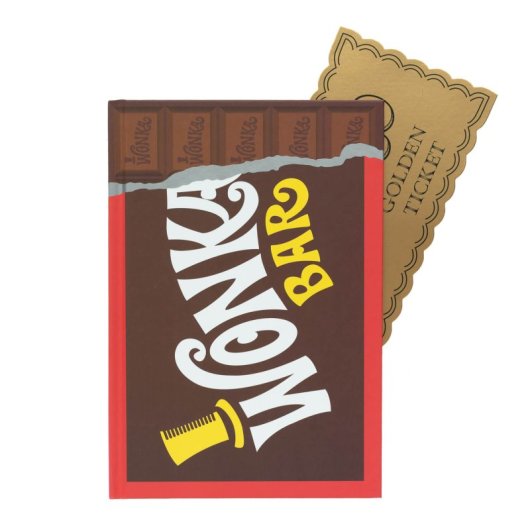 Premium A5 Willy Wonka Notizbuch - Wonka Bar