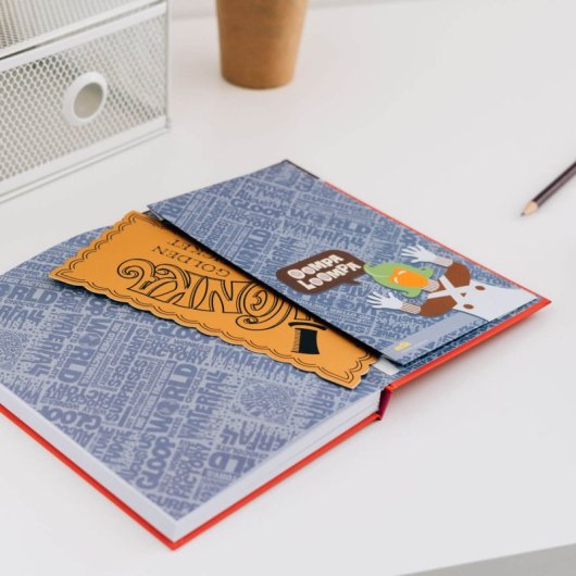 Premium A5 Willy Wonka Notizbuch - Wonka Bar