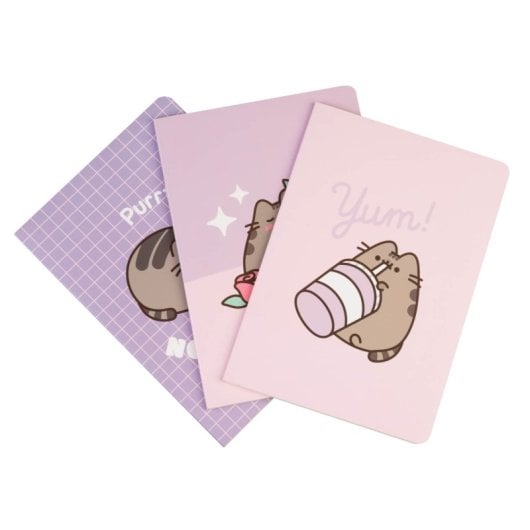 Pack 3 Cuadernos A5 Pusheen Moments