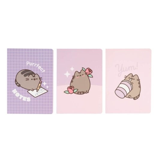 Pack 3 Cuadernos A5 Pusheen Moments