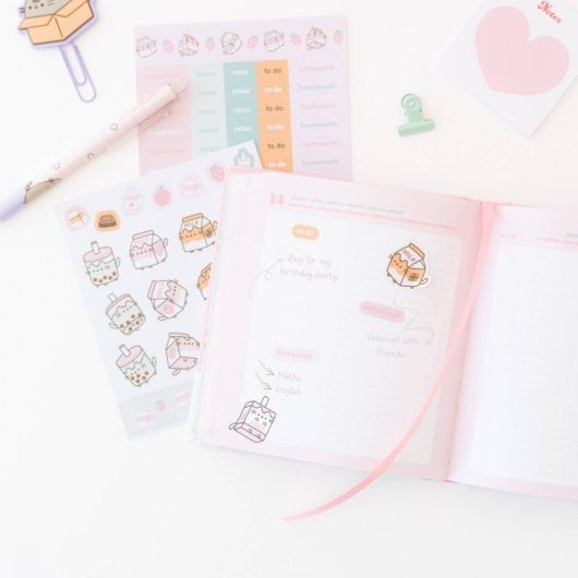 Agenda Escolar 2025/2026 Dia Pagina M Con Lomo 11 Meses Pusheen