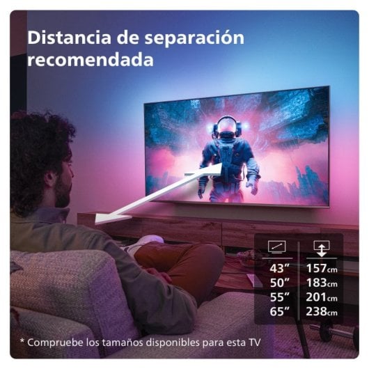 Philips Ambilight TV 55PUS8209 55“ QLED UltraHD 4K Dolby Atmos Titan OS + Philips TAB 4000/00