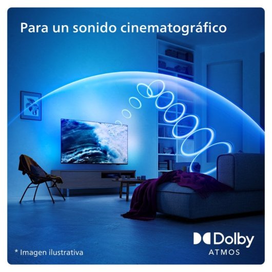 Philips Ambilight TV 55PUS8209 55“ QLED UltraHD 4K Dolby Atmos Titan OS + Philips TAB 4000/00