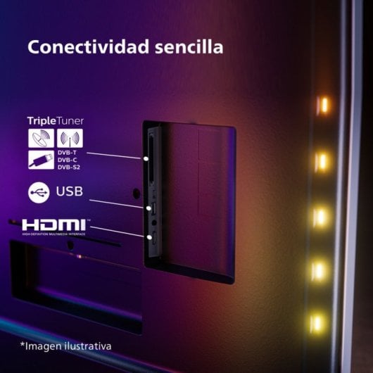 Philips The One 55PUS8919 55" LED UltraHD 4K Ambilight TV 120Hz Dolby Vision y Atmos + Philips TAB 4000/00