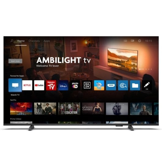 Philips Ambilight TV 43PUS8209 43" QLED UltraHD 4K Dolby Atmos Titan OS + Philips TAB 4000/00