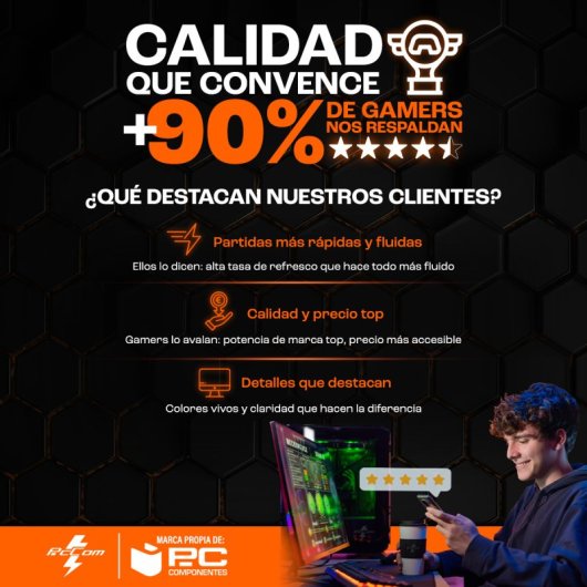 PcCom Elysium Pro Monitor gaming 34" Fast VA WQHD 180Hz Adaptive Sync Altura Regulable Curvo