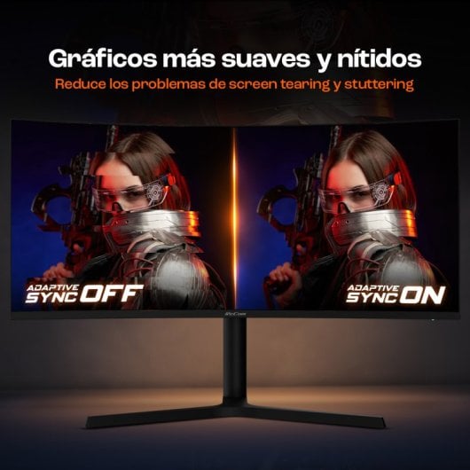 PcCom Elysium Pro Monitor gaming 34" VA WQHD 180Hz Adaptive Sync