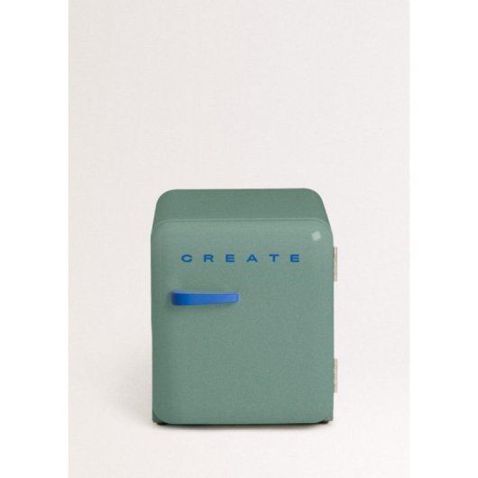 Frigorífico Retro Mini 48L Eco Diseño Compacto Estilo Vintage R600a Verde F