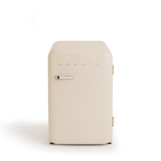 Frigorífico Retro Mini 107L R600a Beige F