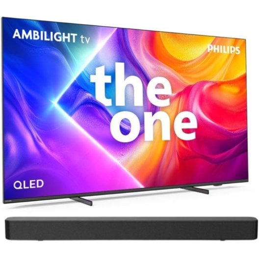 Téléviseur Philips Ambilight 75PUS9010 4K UHD QLED 75" + barre de son TAB4000