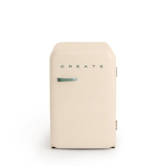 Frigorífico Mini Estilo Retro 107L gas R600a Beige F