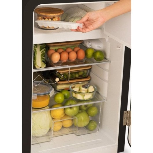 Frigorífico Retro Compacto 107L Gas R600a ECO Friendly Negro F