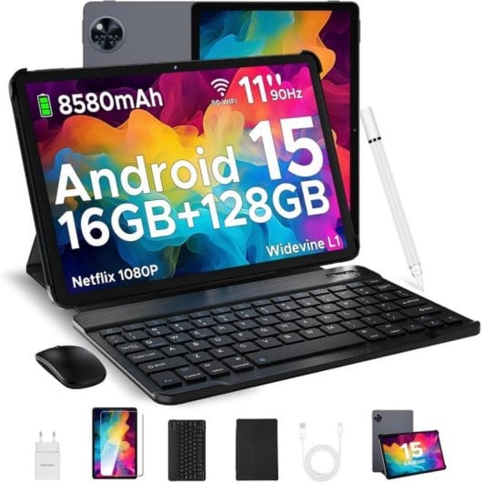 Tablet DOOGEE U11 11" 16GB 128GB 90Hz Widevine L1 Octa-Core Android 15 Batería 8580mAh