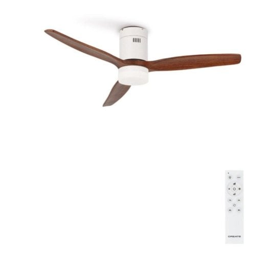 Create Wind Calm Ventilador de Techo Con Motor DC y Mando 132cm 40W Madera