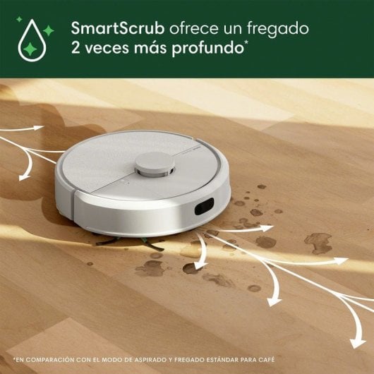 iRobot Roomba 105 Combo Robot Aspirador y Friegasuelos 7000Pa Blanco + Pack de 3 rodillos de limpieza