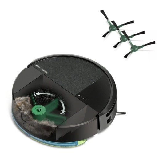 iRobot Roomba 205 Combo DustCompactor Robot Aspirador y Friegasuelos 7000Pa Negro + Pack de 3 rodillos de limpieza