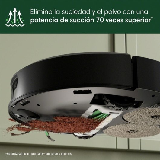 iRobot Roomba Plus 505 Combo Robot Aspirador con Base AutoWash Multifunción y Autolimpiable Negro + Pack de 3 bolsas