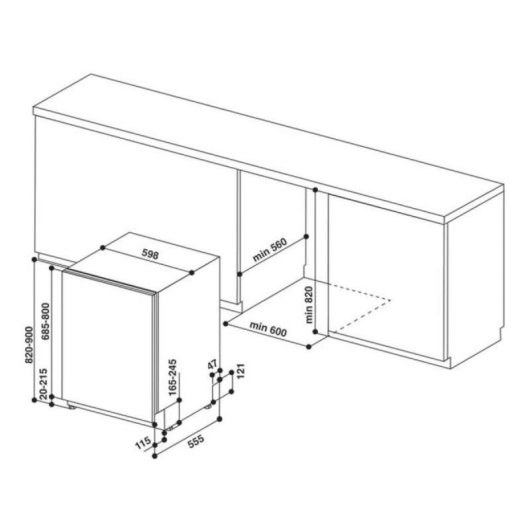 Máquina de Lavar Louça Hotpoint HIC3O33WLEG Inox 14 Conjuntos D