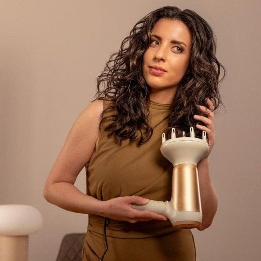 Secador de Pelo Cecotec IoniCare Power&Go Heaven Champagne 2400W Iónico Plegable