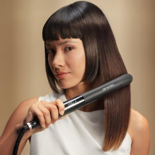 Piastra per Capelli Ceramica Cecotec RitualCare Keratin Essence 230ºC Spegnimento Automatico Cheratina Champagne