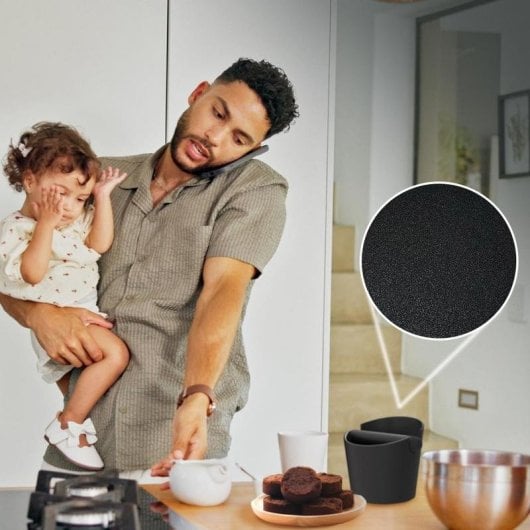 Contenitore fondi caffè Baristeo Throw&Away Mini ABS barra metallica base antiscivolo