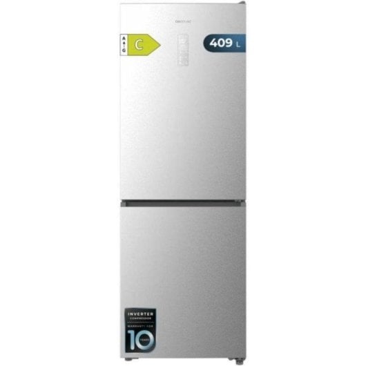 Frigorifero Combi Cecotec Bolero CoolMarket Combi 409 Total No Frost 185cm 409L C Inox
