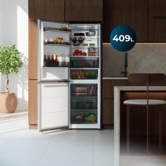 Frigorifero Combi Cecotec Bolero CoolMarket Combi 409 Total No Frost 185cm 409L C Inox