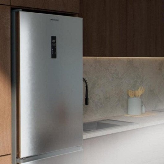 Frigorifero Combi Cecotec Bolero CoolMarket Combi 409 Total No Frost 185cm 409L C Inox