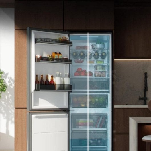 Cecotec Bolero CoolMarket Combi 409L Frigorífico 185cm Clase C Cristal Negro No Frost