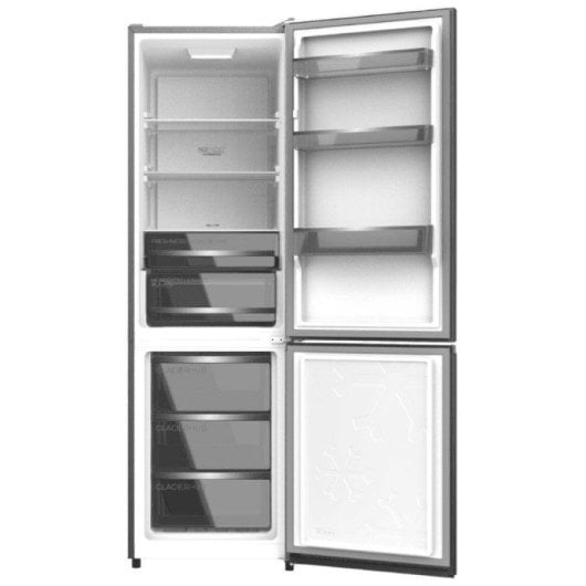 Kühlschrank Combi Cecotec Bolero CoolMarket Total No Frost 195cm 333L E Dunkel Inox