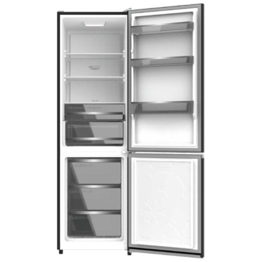 Cecotec Bolero CoolMarket Frigorífico Combi 195cm 333L E Cristal Negro No Frost Inverter Plus
