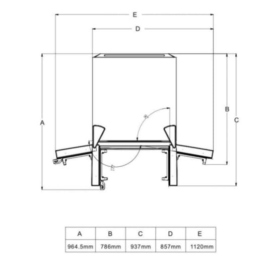 Frigorifero Quattro Porte Cecotec Bolero CoolMarket Combi F2D 395 Total No Frost 185cm 395L E Black Glass Display