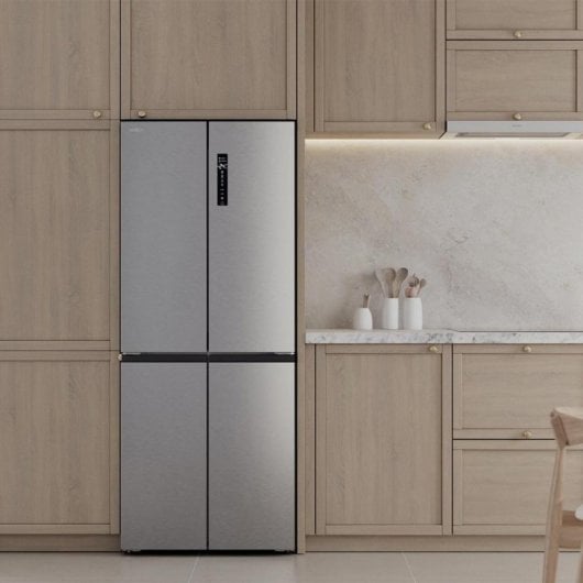 Frigorífico Cuatro Puertas Cecotec Bolero CoolMarket 4D 394 Inox Total No Frost 394L E Inox