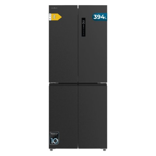 Frigorifero Quattro Porte Cecotec Bolero CoolMarket 4D 394 Total No Frost 394L E Nero