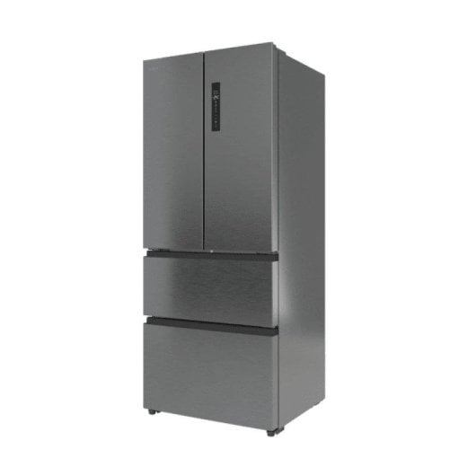 Kühlschrank Vier Türen Cecotec Bolero CoolMarket F2D 403 Inox E Total No Frost 185cm 403L E Grau Display Inverter