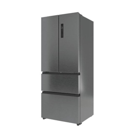 Kühlschrank Vier Türen Cecotec Bolero CoolMarket F2D 403 Inox E Total No Frost 185cm 403L E Grau Display Inverter