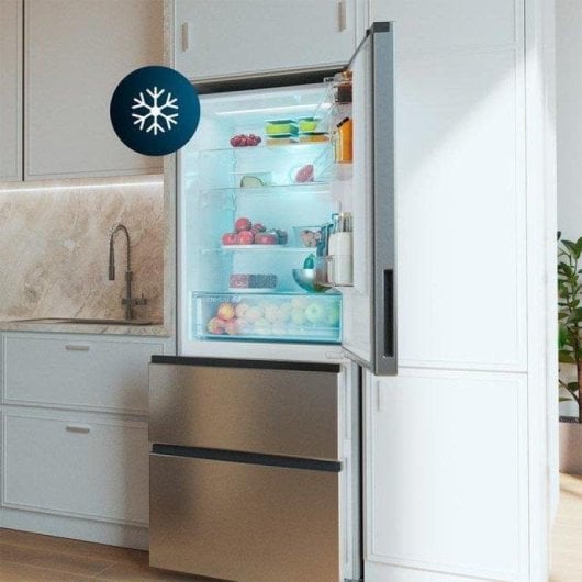 Kühlschrank Vier Türen Cecotec Bolero CoolMarket FD 420 Total No Frost 185cm 420L E Inox