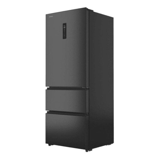 Kühlschrank Vier Türen Cecotec Bolero CoolMarket FD 420 Dark E Total No Frost 185cm 420L E Schwarz Display Inverter