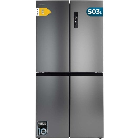 Kühlschrank Vier Tür Cecotec Bolero CoolMarket 4D 503 Inox E Total No Frost 177 cm 503L E Inox