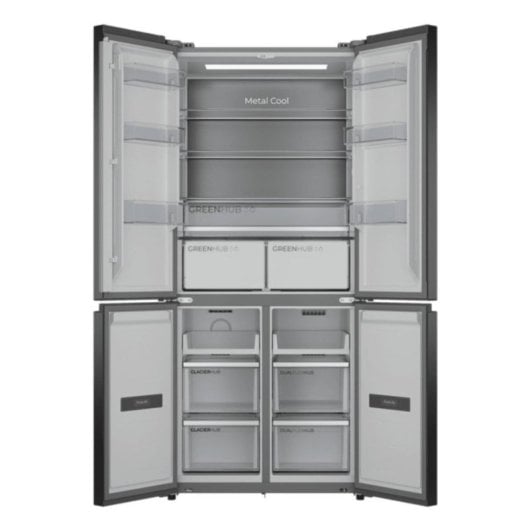 Kühlschrank Vier Türen Cecotec A01_EU01_109112 Total No Frost 190cm 456L E Schwarz Inverter