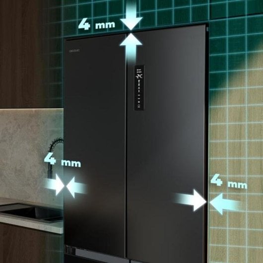 Kühlschrank Vier Türen Cecotec A01_EU01_109112 Total No Frost 190cm 456L E Schwarz Inverter
