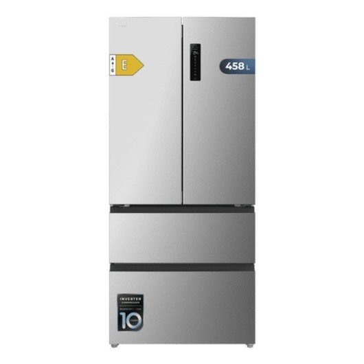 Frigorifero Quattro Porte Cecotec Bolero CoolMarket F2D 458 SBI Total No Frost 189cm 458L E Inox Display LED Inverter