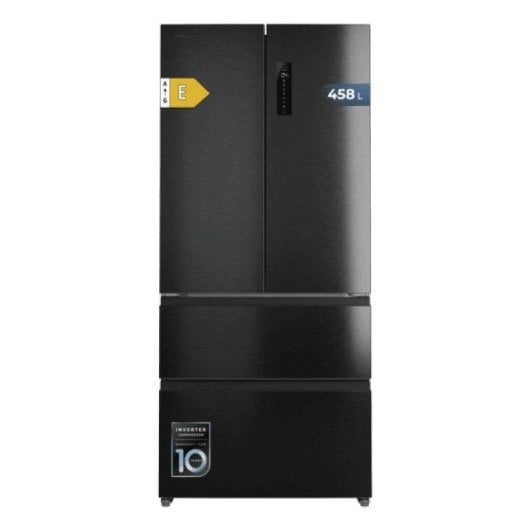 Kühlschrank Vier Türen Cecotec Bolero CoolMarket F2D 458 SBI Dark E Total No Frost 189 cm 458L E Schwarz