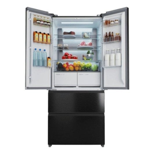 Kühlschrank Vier Türen Cecotec Bolero CoolMarket F2D 458 SBI Dark E Total No Frost 189 cm 458L E Schwarz