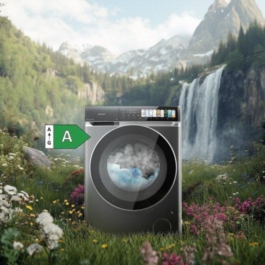 Lavadora Cecotec Bolero DressCode 8970 Carga Frontal 8kg 1400rpm A Steel Vapor Panel FullColor