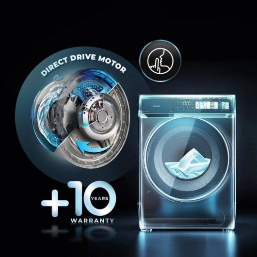 Lavadora Cecotec Bolero DressCode 9970 Carga Frontal 9kg 1400rpm A Steel Motor Direct Drive Vapor