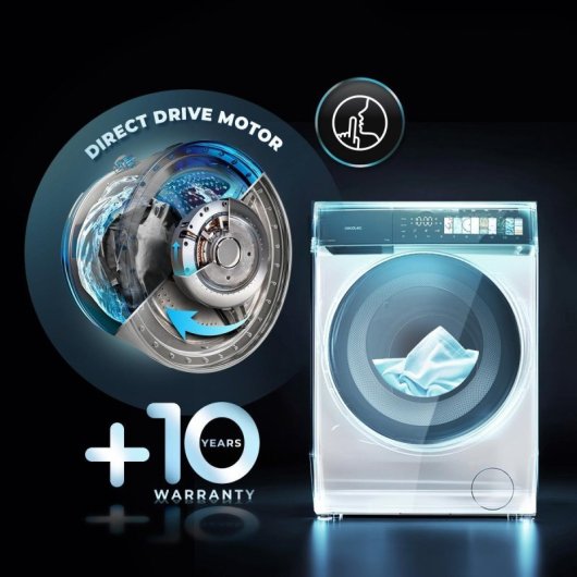 Cecotec Bolero DressCode 10970 Lavadora 10kg Carga Frontal 1400rpm A Blanca Direct Drive y Vapor