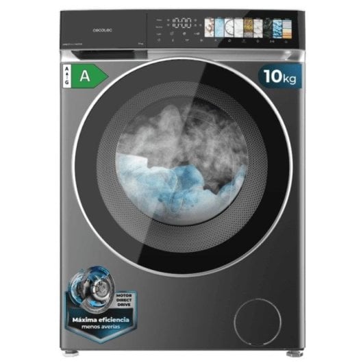 Lava-linge Cecotec Bolero DressCode 10970 Hublot 10kg 1400rpm A Acier Vapeur